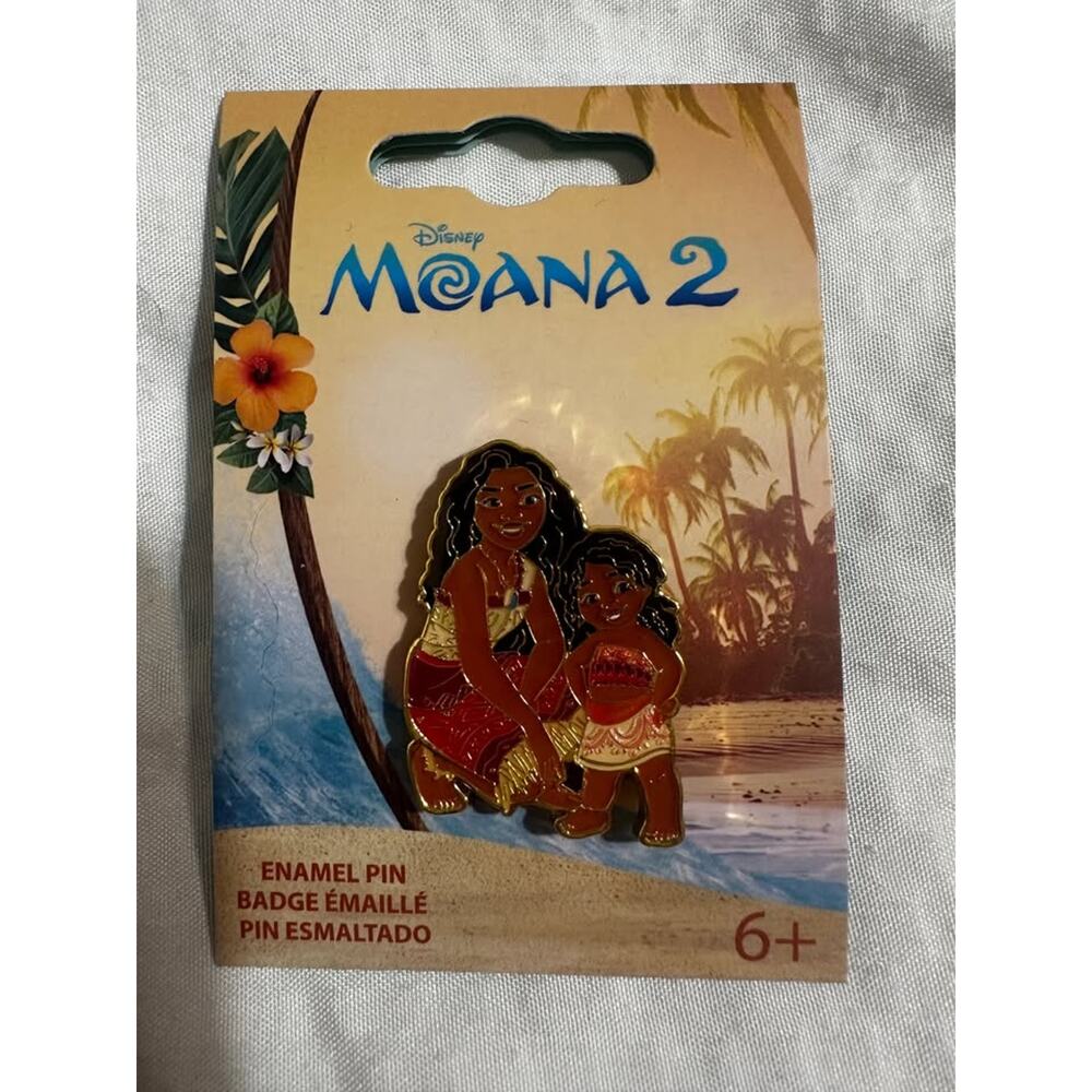 New Disney Moana 2 Loungefly Pin - Moana and Sister Simea